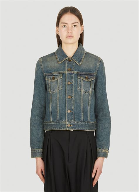 saint laurent denim jackets for women